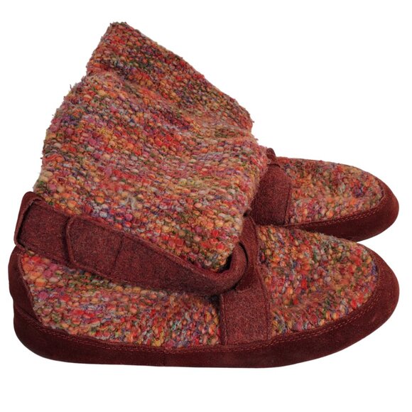 Women's Acorn Pull-On Wool Slipper Boots Multicolor 8/9 - Picture 6 of 8